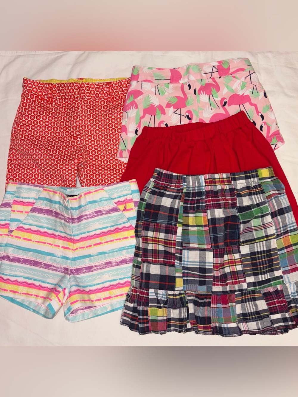 Bundle of 5 girls bottoms sz 5 Crewcuts Gymboree Nautica Kelly’s Kids EUC